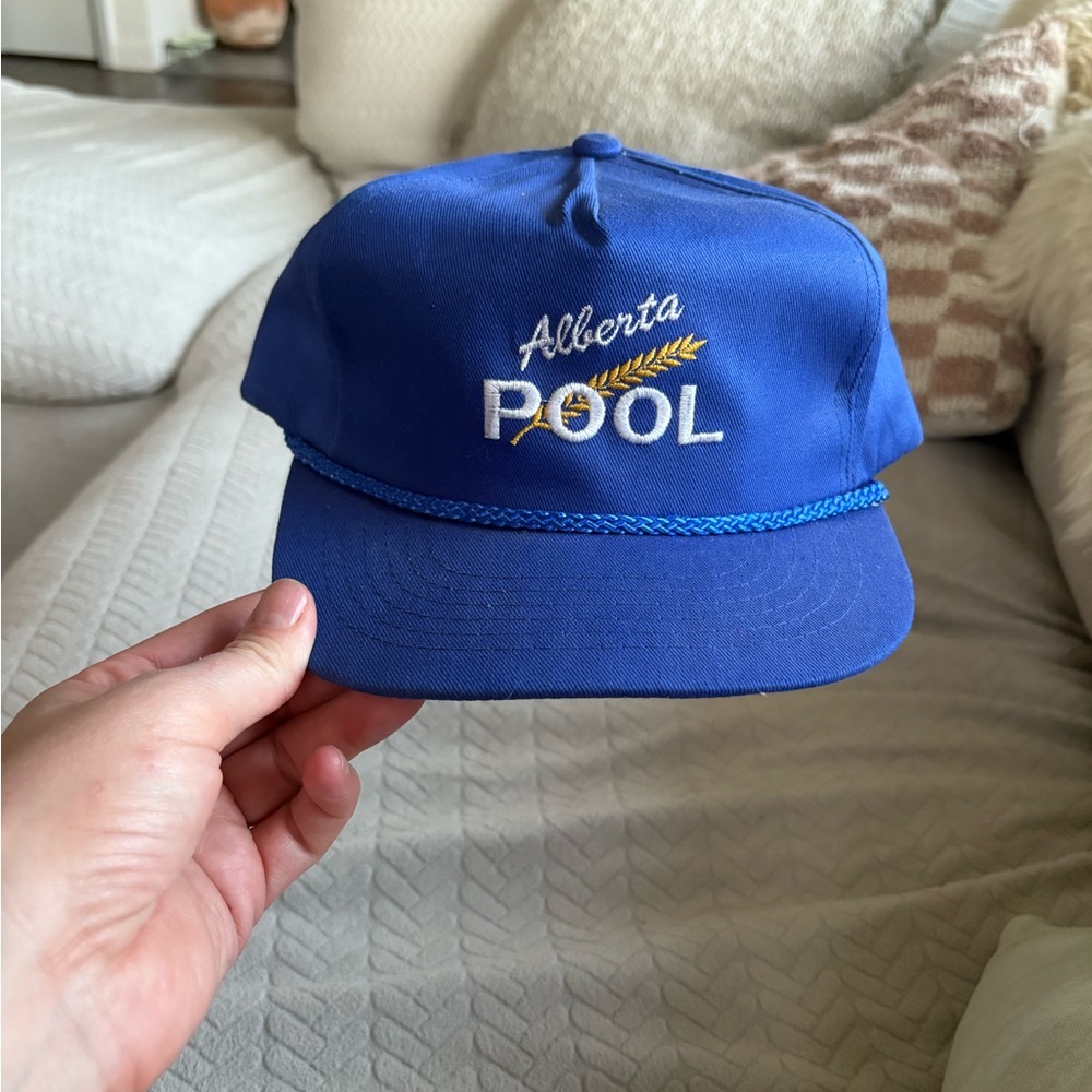 Vintage Blue Alberta Wheat Pool Hat
